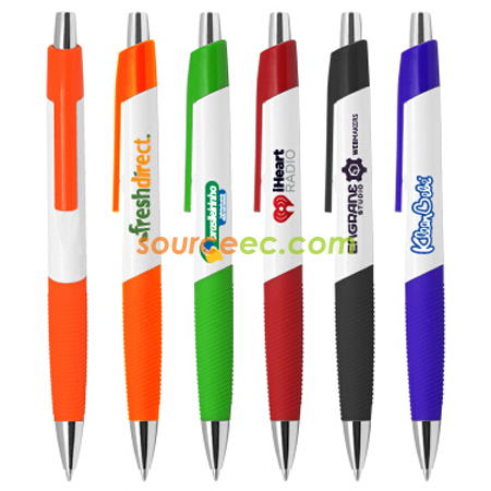 Santiago - Push Action Ball Plastic Pen