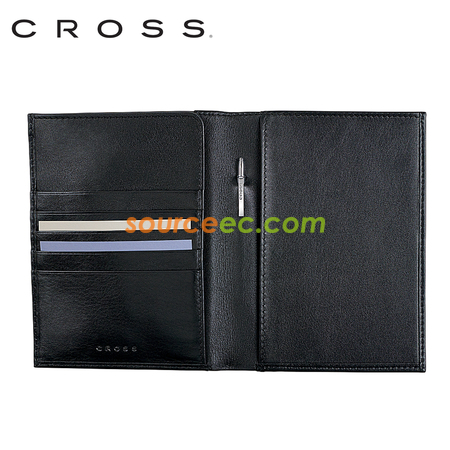 礼品订购Cross 皮制护照夹附笔广告