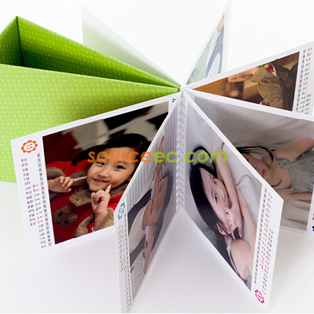 礼品订购定制相片座台月历广告