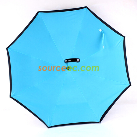 礼品订购双层反向雨伞广告