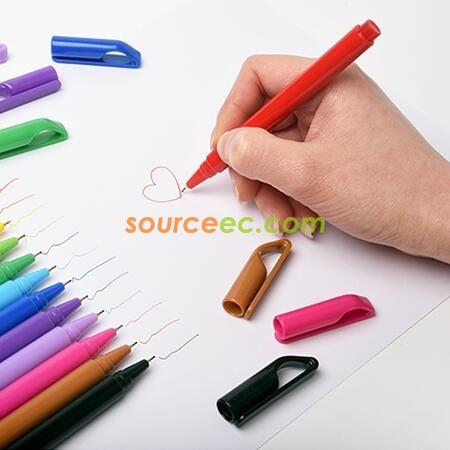 礼品订购羽纤彩色勾线笔广告