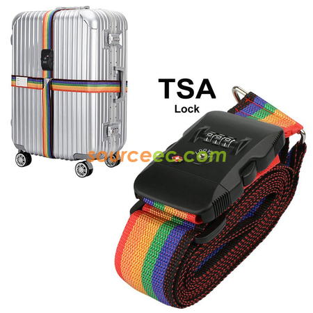 礼品订购海关密码锁行李带广告