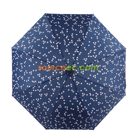 礼品订购三折太阳广告伞弯柄广告