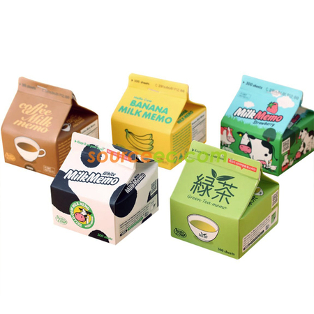 礼品订购创意牛奶盒便签纸广告
