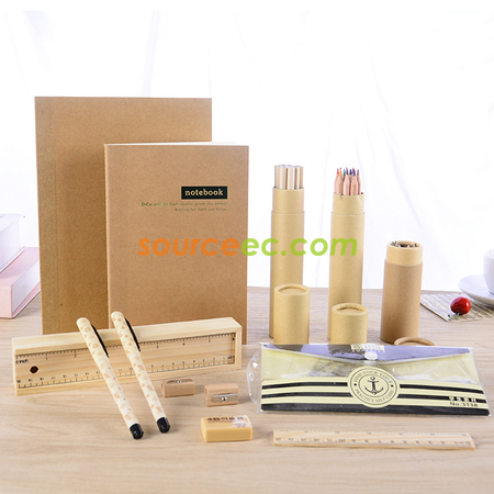 礼品订购环保文具套装广告