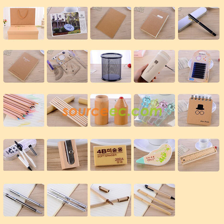 礼品订购环保文具套装广告