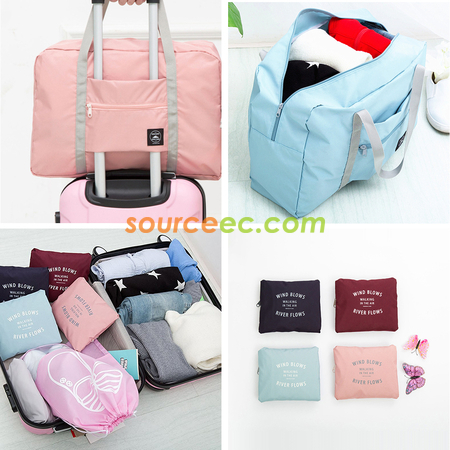 礼品订购Travel Foldable Waterproof Tote Bag广告