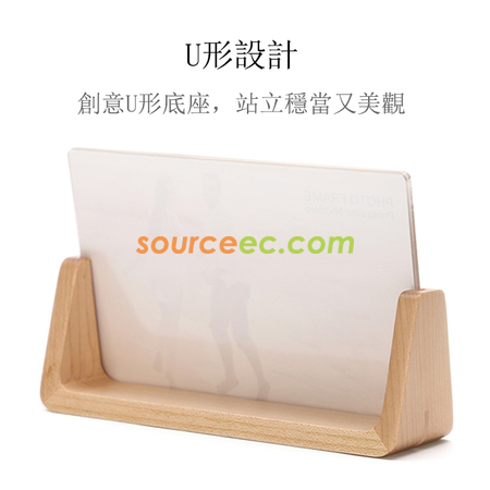 礼品订购欧式原木制相架广告