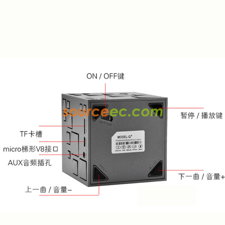 礼品订购蓝牙音箱魔方广告