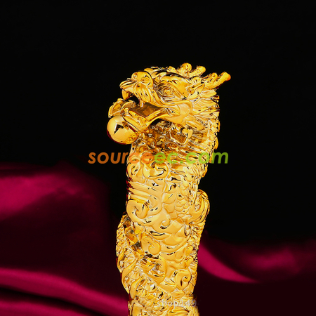 礼品订购幸运一条龙树脂水晶奖座广告