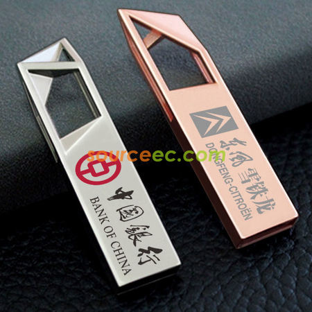 礼品订购镂空金属U盘广告