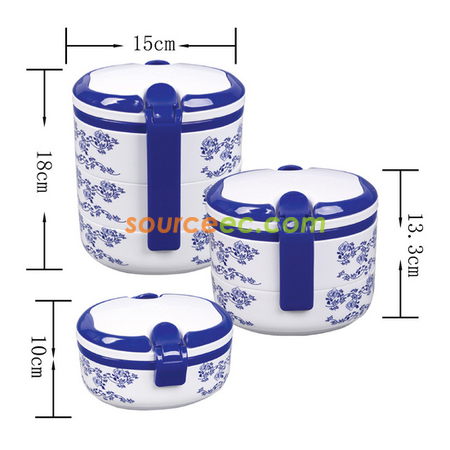 礼品订购青花瓷手提午餐盒广告