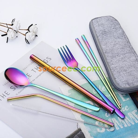 礼品订购不锈钢餐具广告