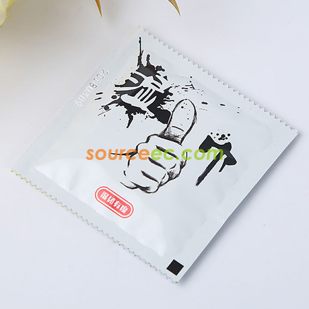 礼品订购创意套套湿巾广告