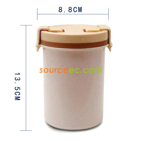 礼品订购600ML  小麦秸秆汤杯广告