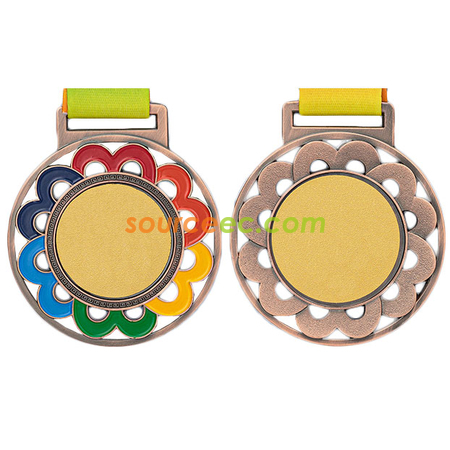 礼品订购点漆彩百花齐放奖牌广告