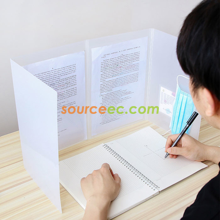 礼品订购磨砂书桌隔离档板广告