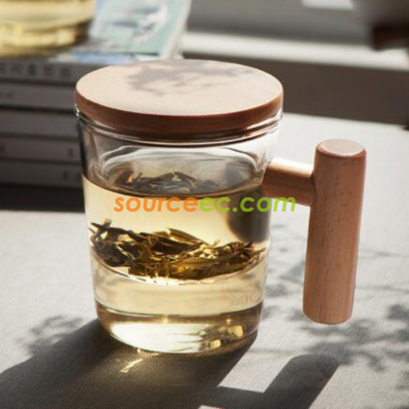 礼品订购泡茶玻璃杯广告