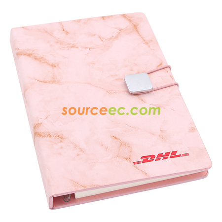 礼品订购PU大理石纹封面便条笔记簿广告
