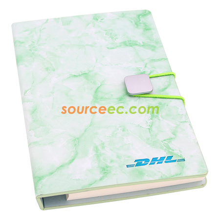 礼品订购PU大理石纹封面便条笔记簿广告