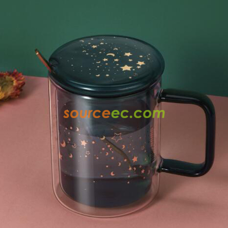 礼品订购星空玻璃杯广告