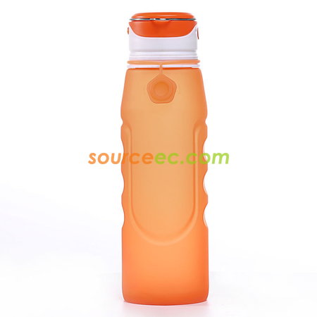 礼品订购LED矽胶折叠水樽1000ML广告