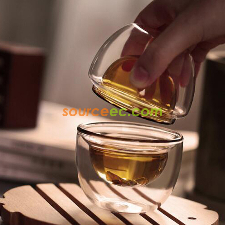 礼品订购玻璃小茶杯广告