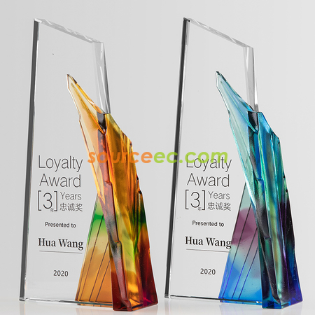 水晶琉璃设计创意奖座