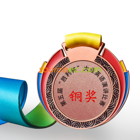 礼品订购点漆彩色奖牌广告