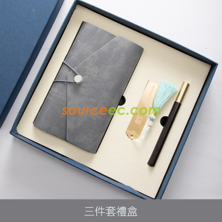 礼品订购笔记本套装 (笔记本+笔+书签)广告