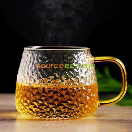 礼品订购雪点锤纹泡茶杯广告