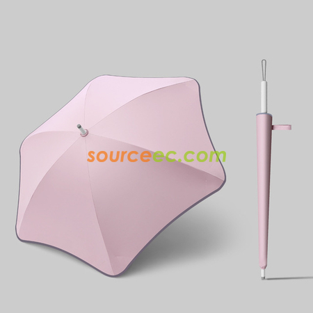 礼品订购反光条安全角雨伞梅花角直杆伞广告