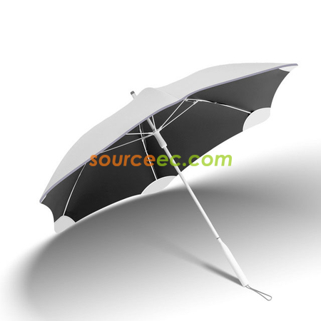 礼品订购反光条安全角雨伞梅花角直杆伞广告