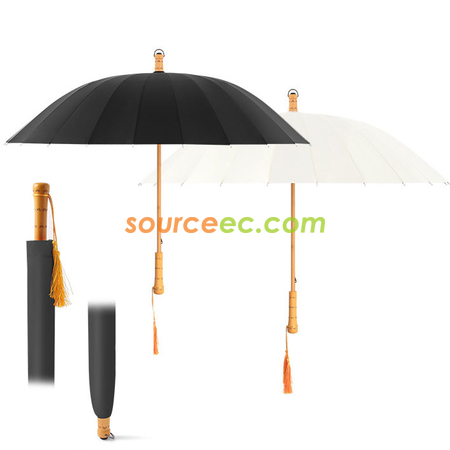 礼品订购24骨直杆长柄雨伞广告