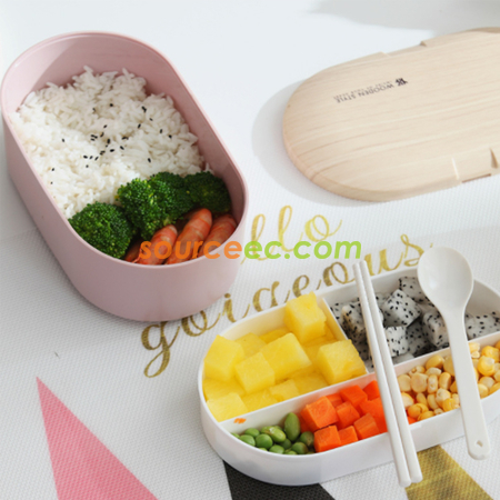 礼品订购双层饭盒广告
