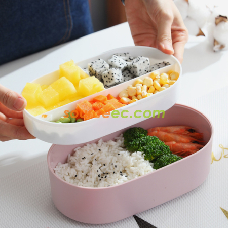 礼品订购双层饭盒广告