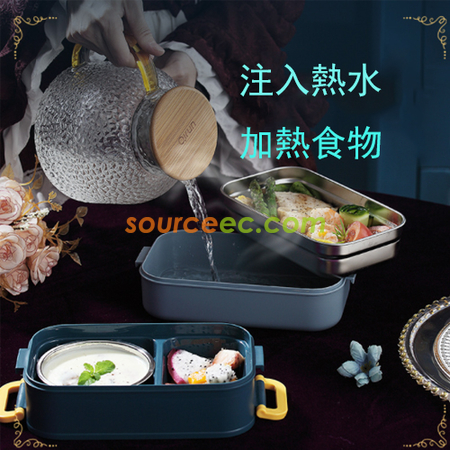 礼品订购双层手提饭盒连汤碗套装广告