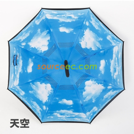 礼品订购自动反向伞广告