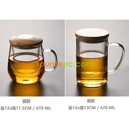 礼品订购玻璃泡茶杯广告