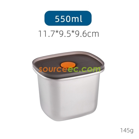 礼品订购不锈钢冷藏密封饭盒广告
