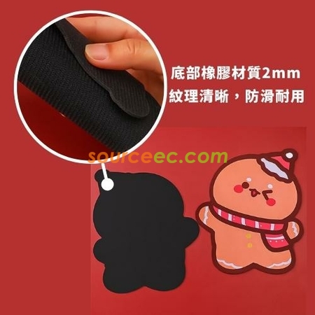 礼品订购卡通圣诞鼠标垫广告