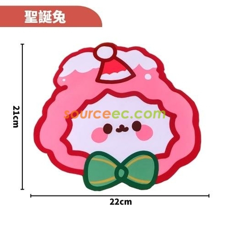 礼品订购卡通圣诞鼠标垫广告