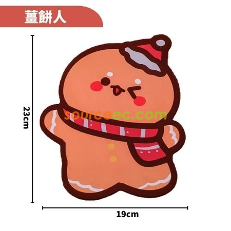 礼品订购卡通圣诞鼠标垫广告