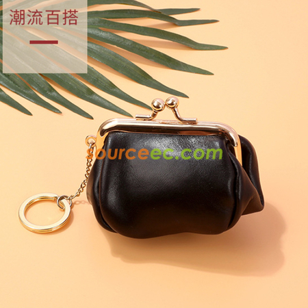 礼品订购油蜡牛皮零钱包广告