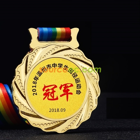 礼品订购点漆彩色奖牌广告