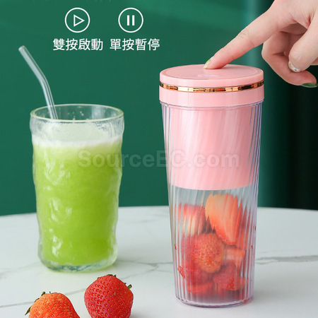 礼品订购便携式榨汁机玻璃杯套装广告