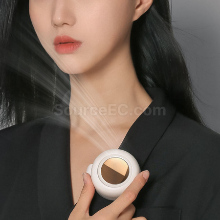 礼品订购便携挂腰挂脖风扇广告