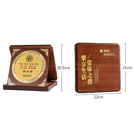 礼品订购可折叠木质奖牌广告