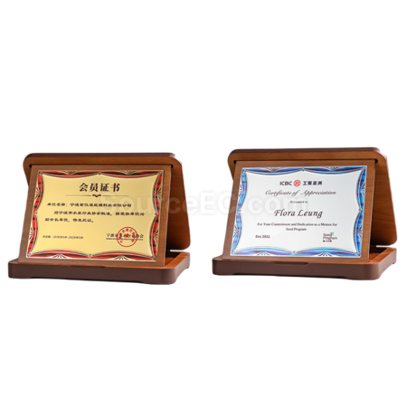 礼品订购可折叠木质奖牌广告