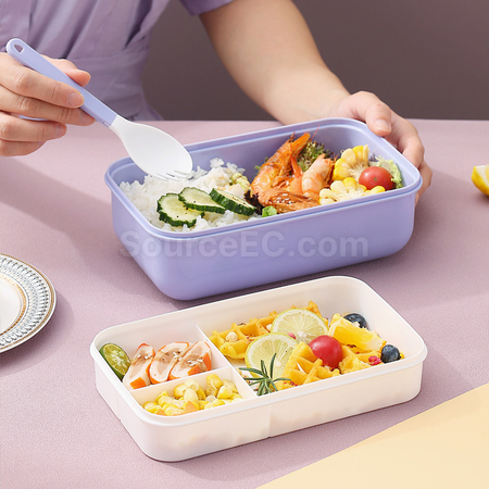 礼品订购便携带餐具便当盒广告